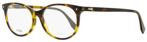 Fendi Oval Eyeglasses FF0388 086 Dark Havana 53mm 388